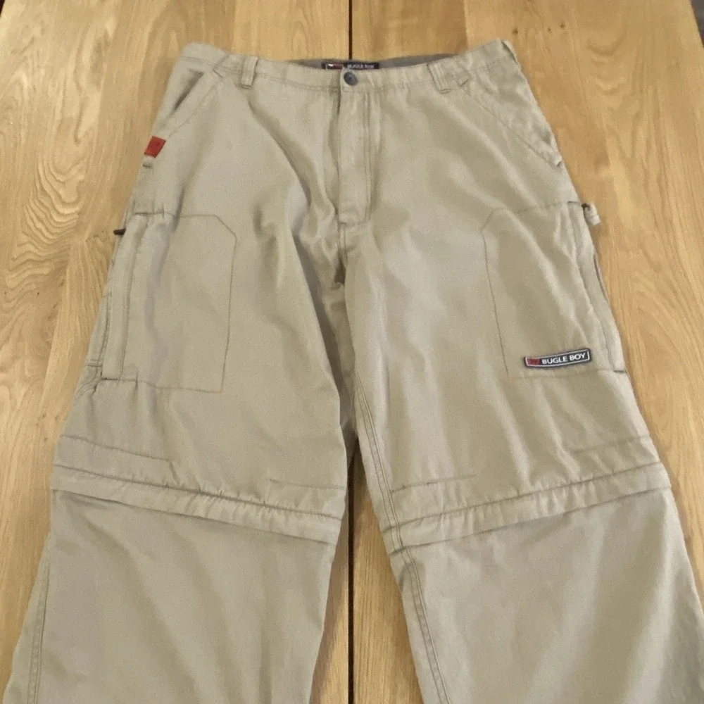 Vintage Bugle Boy Convertible Cargo Pants‎ 34 Y2K HipHop Skater Streetwear